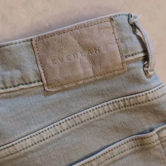 Everlane The Way-high Jean Garmet Dyed Light Green High Rise Size 26 Tall - Picture 8 of 11
